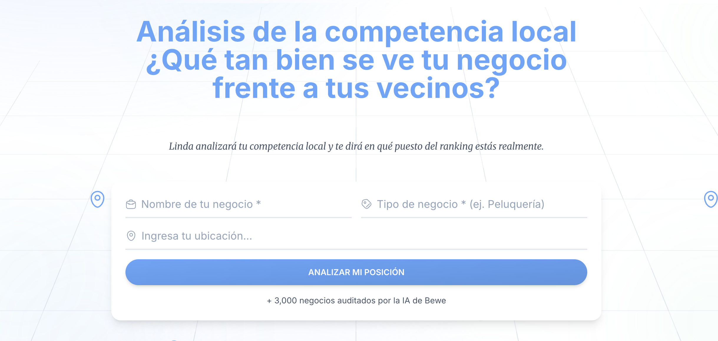 Vista previa de Comparar Competencia Local